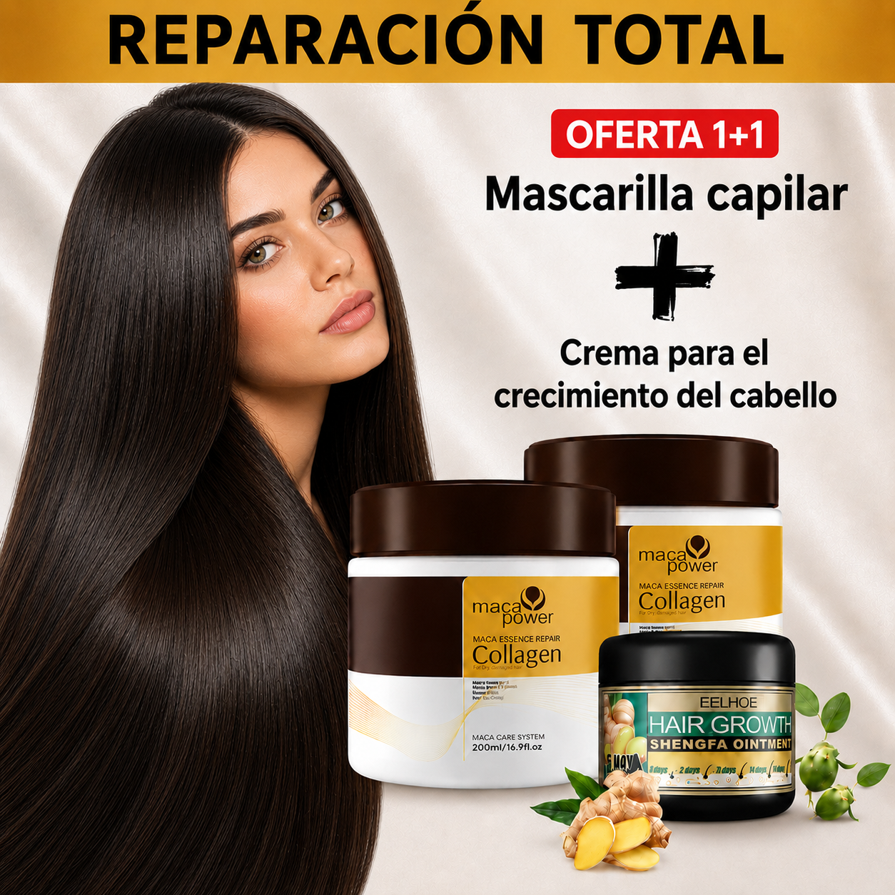 ¡OFERTA 2 X 1 + REGALO! MASCARILLA MACA POWER™